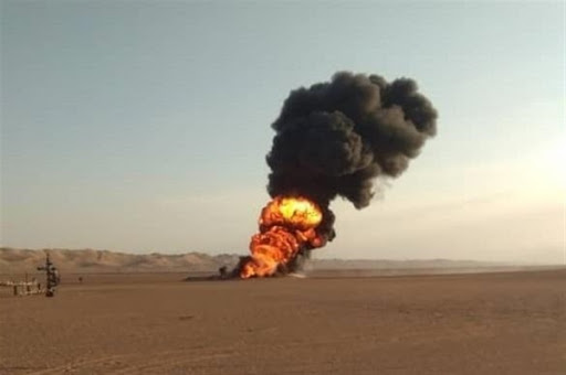  مسلحون مجهولون يستهدفون أنبوباً لنقل النفط في شبوة