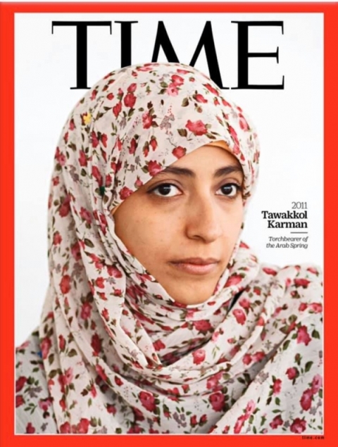 مجلة التايم الأمريكية تختار توكل كرمان ضمن أكثر النساء تأثيراً في العالم